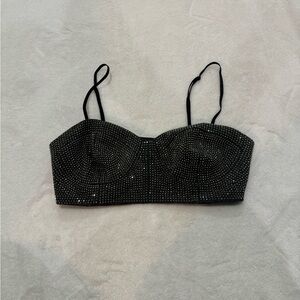 Garage Sparkly Bustier Bandeau Top​​